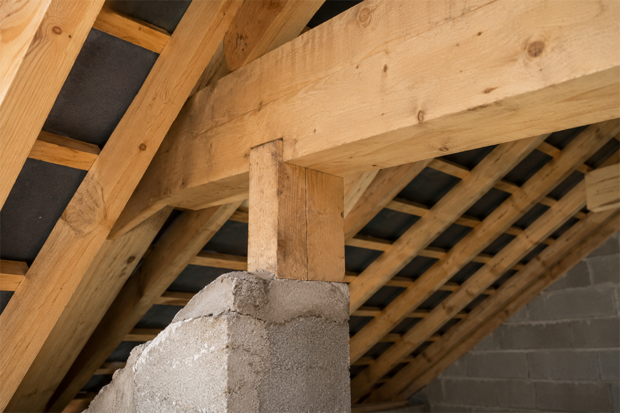 Charpente Orleans – Assemblage de poutres pour charpente bois - mv 45 - photo 1